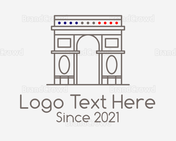 French Arch Landmark Logo