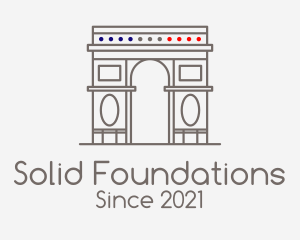 Tourist Attraction - French Arch Landmark logo design