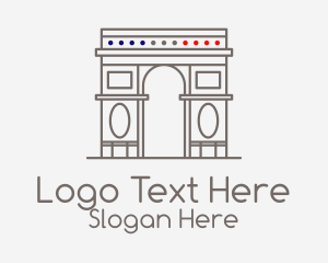 French Arch Landmark Logo