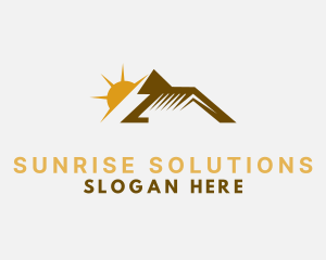 Mountain Home Sunrise logo design