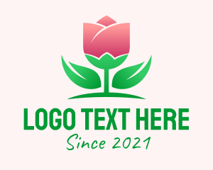 Organic Products - Rose Garden Flower logo design