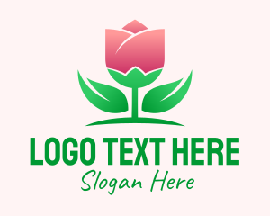 Rose Garden Flower Logo