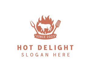 Hot Beef Restaurant logo design