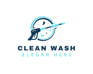 Washing - Pressure Wash Cleaning logo design