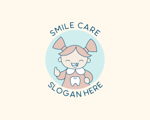 Smiling Girl Dentist logo design