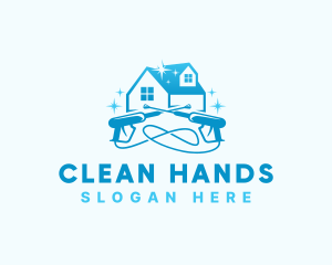 Hygiene - Pressure Washer Hygiene Sanitation logo design