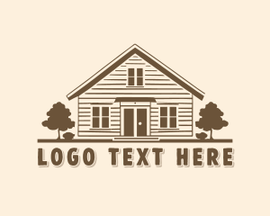 Residence - House Cabin Real Estate logo design