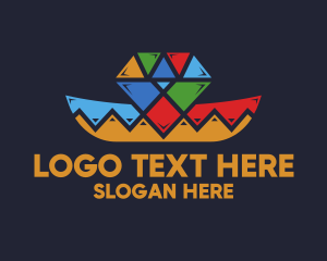 Hat - Diamond Mexican Hat logo design