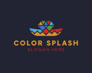 Diamond Mexican Hat logo design