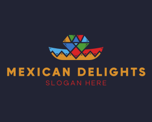 Diamond Mexican Hat logo design