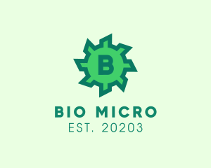 Microbiology - Virus Bacteria Microbiology logo design