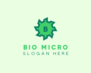 Microbiology - Virus Bacteria Microbiology logo design