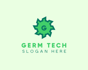 Virus Bacteria Microbiology  logo design