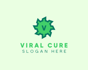 Disease - Virus Bacteria Microbiology logo design