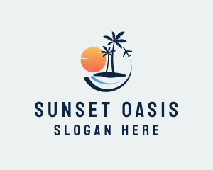 Travel Island Resort logo design