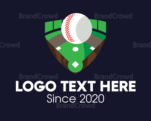 Baseball Sports Field Logo