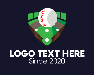 Athlete - Baseball Sports Field logo design