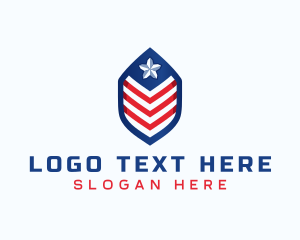 Patriot - American Shield Protection logo design