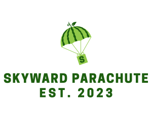 Parachute - Watermelon Package Delivery logo design