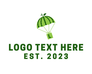 Letter - Watermelon Package Delivery logo design