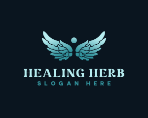 Angel Wings Healing logo design