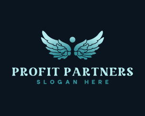 Angel Wings Healing logo design