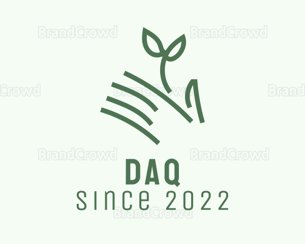 Hand Seedling Gardening Logo