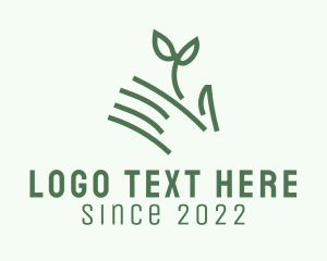 Vegan - Hand Seedling Gardening logo design