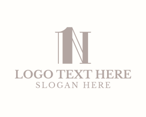 Interior Designer - Financial Asset Management Letter N logo design