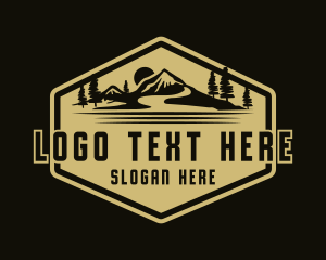 Outdoor - Mountain Path Camper logo design