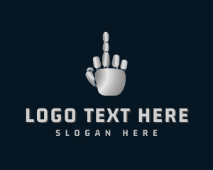 Robotic Cyborg Finger Logo