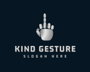 Gesture - Robotic Cyborg Finger logo design