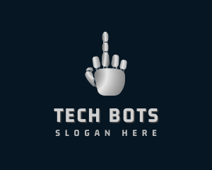 Robotic - Robotic Cyborg Finger logo design