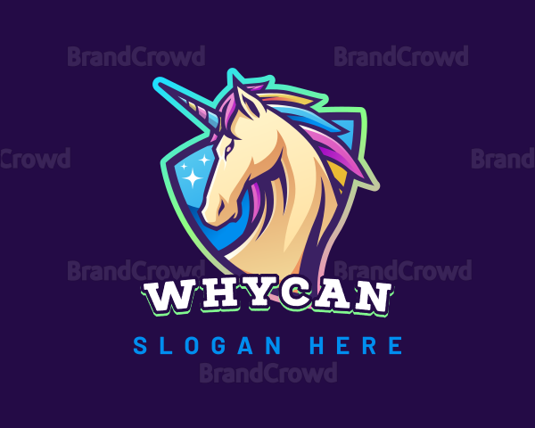 Unicorn Horse Gaming Logo