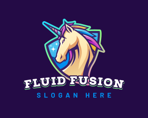 Unicorn Horse Gaming logo design