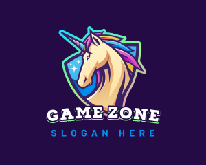 Unicorn Horse Gaming logo design