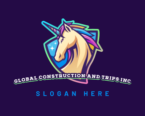 Neon - Unicorn Horse Gaming logo design