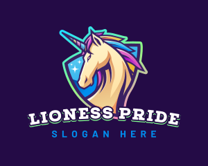 Unicorn Horse Gaming logo design