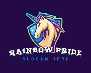 Unicorn Horse Gaming logo design