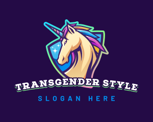 Unicorn Horse Gaming logo design