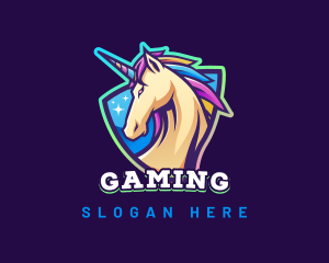 Unicorn Horse Gaming logo design
