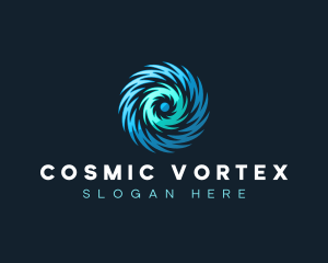 Vortex Swirl Spiral logo design