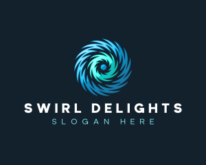 Vortex Swirl Spiral logo design