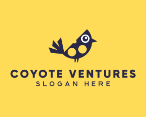 Cute Bird Nestling logo design