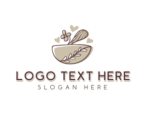 Wooden Spoon - Baking Bowl Patisserie logo design