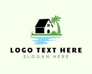 Tropical - Beach House Property logo design