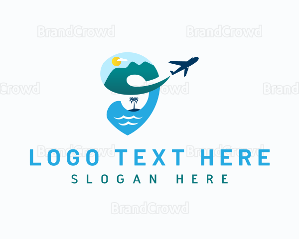 Island Travel Vacation Logo