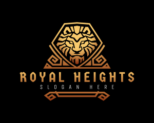 Royal Aztec Lion logo design