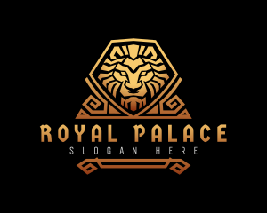 Royal Aztec Lion logo design