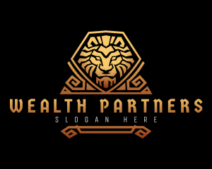 Royal Aztec Lion logo design